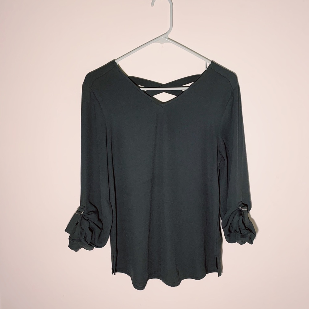 Grey chiffon blouse